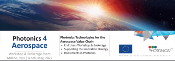 WORKSHOP & ONLINE BROKERAGE EVENT “PHOTONICS 4 AEROSPACE”